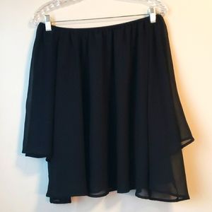 Off Shoulder Flowing black blouse